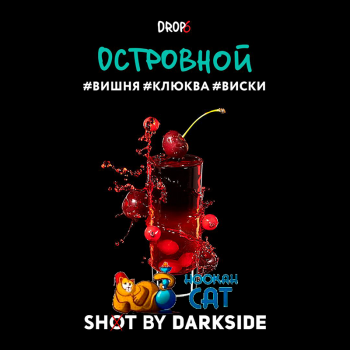 Табак для кальяна Dark Side Shot Островной (Дарк Сайд Шот) 30г Акцизный